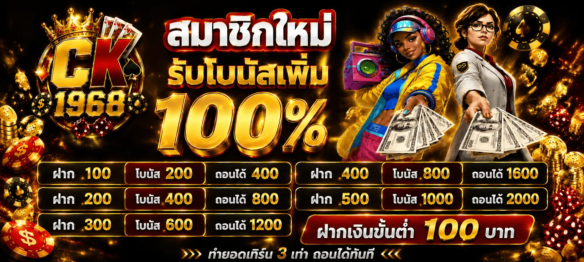 CK1968 สล็อตเว็บตรง คาสิโนออนไลน์ ทางเข้าใหม่ล่าสุด
